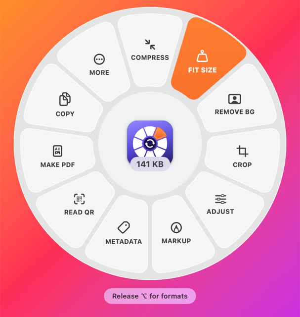 The tools wheel for a picture